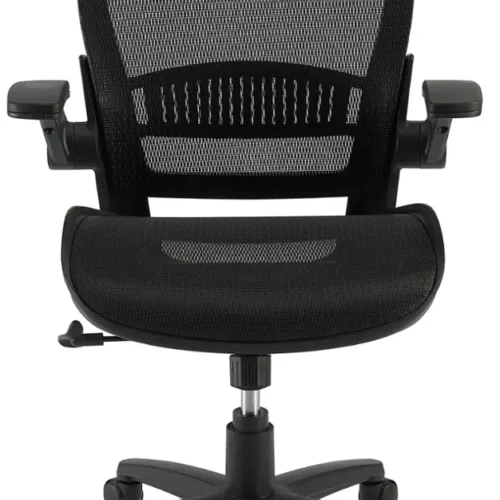Royal - Ergonomic Mesh Office Chair with Adjustable Arms - Black