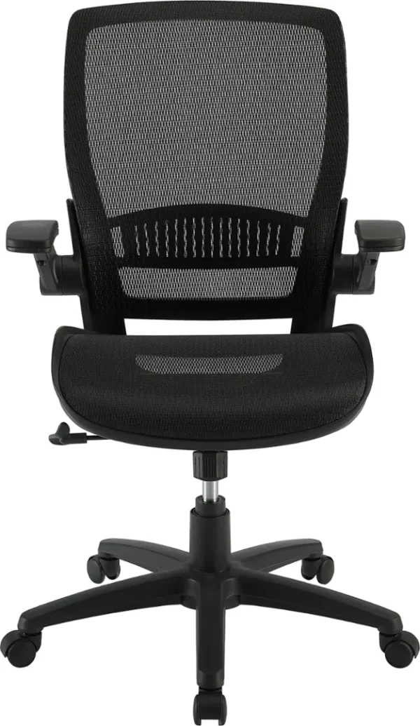 Royal - Ergonomic Mesh Office Chair with Adjustable Arms - Black
